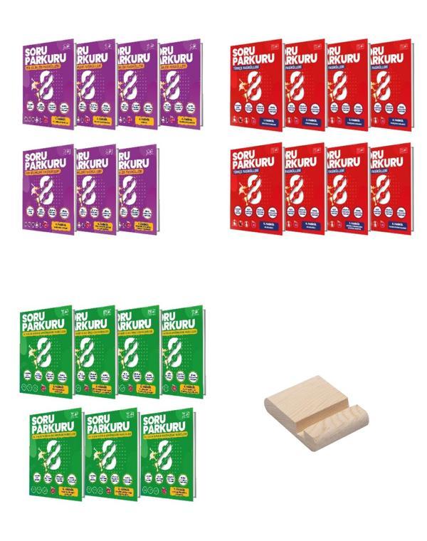 Newton LGS 8. Sınıf Soru Parkuru Fen Türkçe ve İnkılap Fasikül Seti 3lü Set + Telefon Standı - Newton Yayınları - Image 1