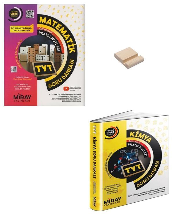 Miray TYT Matematik ve Kimya Soru Bankası + Telefon Standı - Miray Yayınları - Image 1