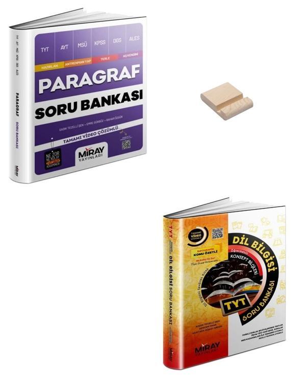 Miray TYT Paragraf ve Dil Bilgisi Soru Bankası + Telefon Standı - Miray Yayınları - Image 1