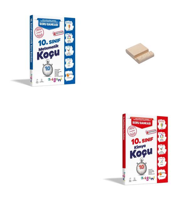 ORİGAMİ 10. Sınıf Matematik ve Kimya Soru Bankası + Telefon Standı - Tammat  Yayıncılık - Image 1