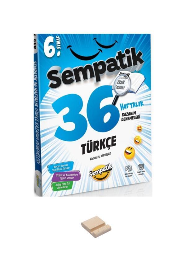 Ünlüler Karması 6. Sınıf Sempatik Türkçe 36 Haftalık Kazanım Denemeleri + Telefon Standı - Ünlüler Karması Yayınları - Image 1