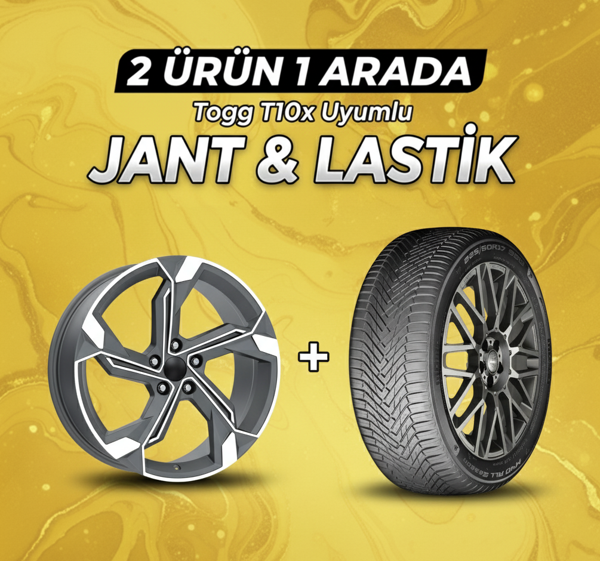 Togg T10x Uyumlu Momo225/60R18 Dört Mevsim Lastiği 4 Adet Yılı:2025 + DY1708 MGMD 18"Jant 4 Adet - Image 1