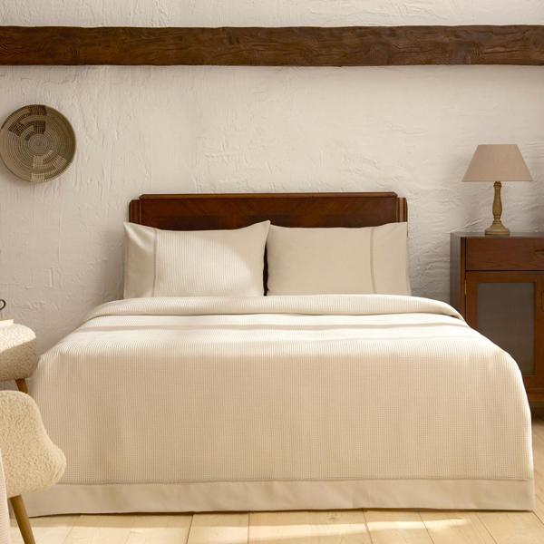 Karaca Home Elaris Çift Kişilik Yatak Örtüsü Seti Gri - Image 1