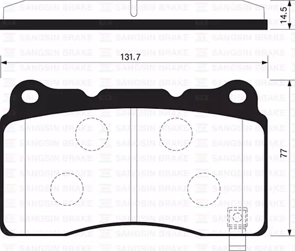 DİSK FREN BALATASI ÖN HONDA CIVIC 2.0 2008-2015 45022TV8E01 45022TV8E02 - Image 1