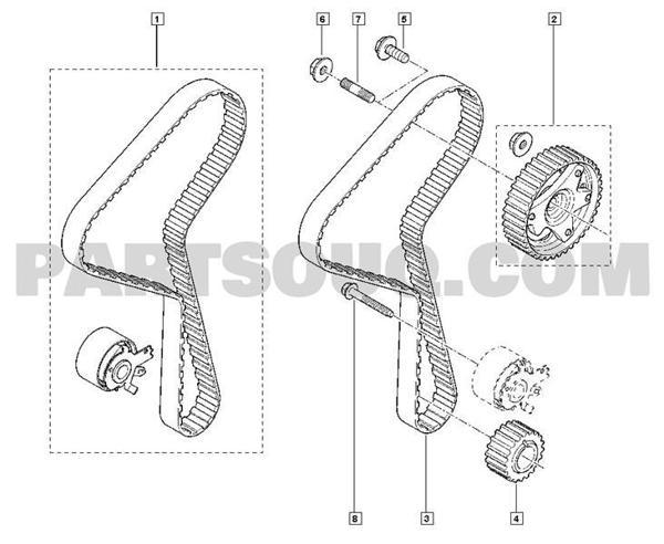 EKSANTRİK MİL SAPLAMASI CLIO-KANGOO-MEGANE-SANDERO-LODGY-LOGAN-DUSTER 1.5 DCI K9K 8200778847 7700114692 - Image 1