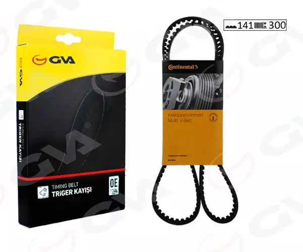 TRİGER KAYIŞI 141X300 VW GOLFV 2.0TDI AZV/BKD 2003PASSAT 05 AUDI A3 A4 A6 JEEP 03G109119 68001309AA - Image 1