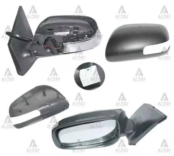 AYNA DIŞ DİKİZ COROLLA 2010-2013 ELEKTRİKLİ SİNYALLİ OTOMATİK KATLANIR SOL 7 FİŞLİ 87940 12F30 - Image 1