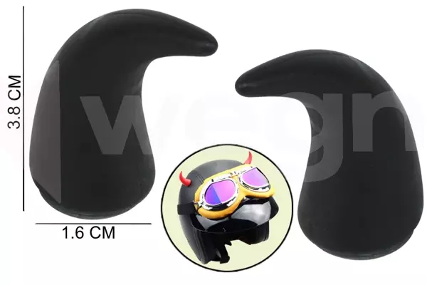 DİREKSİYON VE KASK ÜSTÜNE TAKILAN BOYNUZ APARATI SİYAH AKSESUAR - Image 1