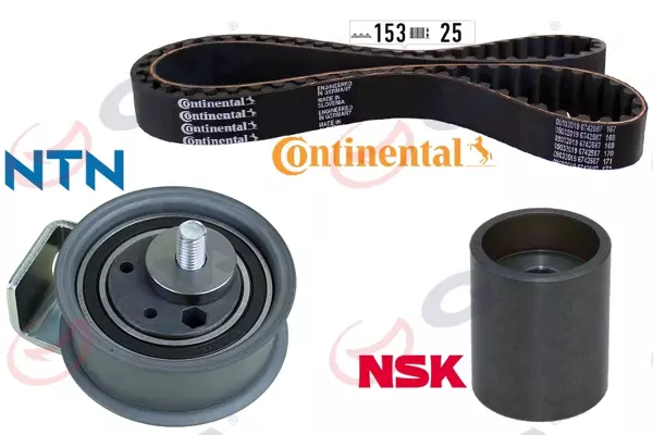 TRİGER SETİ 153X25 PASSAT 1996-2000 -A4 1995-2000 -A6 1995-2005 1.8-1.8T AJL-AEB-AFY K015492XS KÜTÜKSÜZ 058198119 058198479 - Image 1