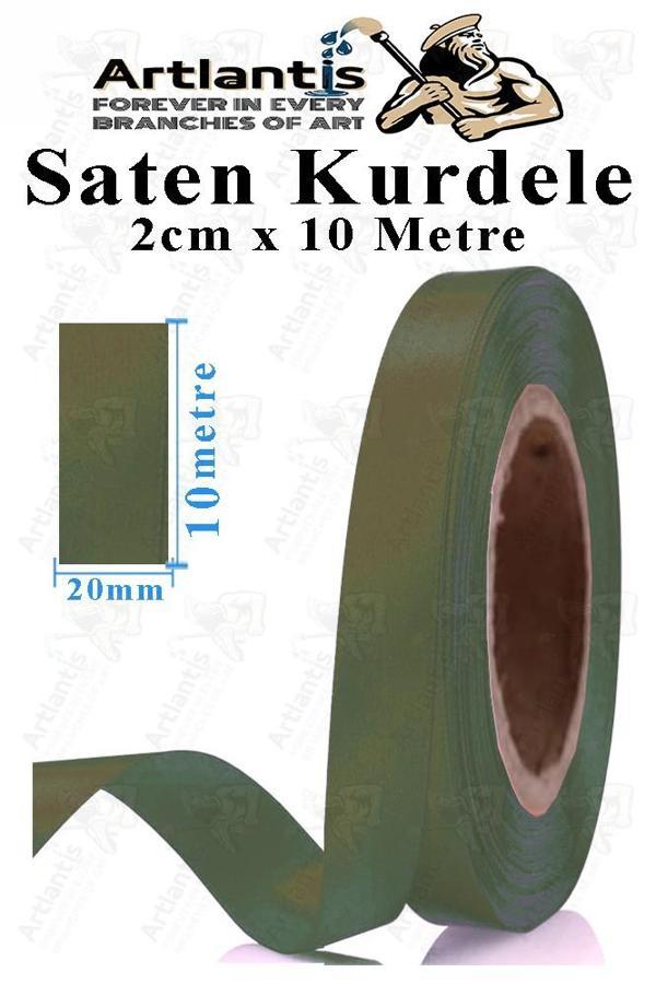 Kurdele Saten 2 Cm 10 Metre 1 Adet Saten Kurdela Parlak Hediye ve Süsleme Şeridi Süs Paketleme Çiçek Saç El Sanatı - Image 1