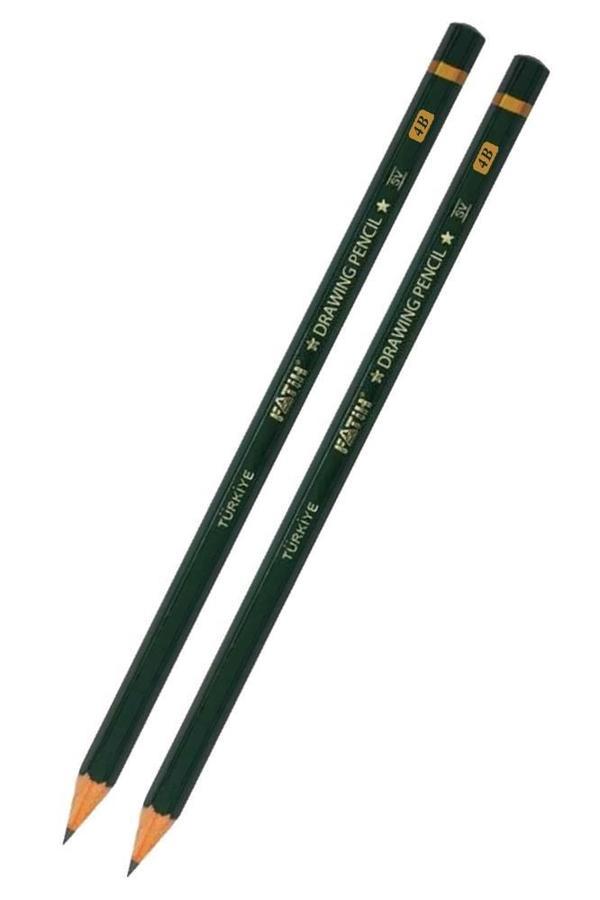4B Resim Kalemi Dereceli Kalem 2 Adet Fatih Dereceli Resim Kalemi Yumuşak Uçlu Kurşun Kalem - Image 1