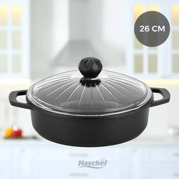 Elmas Basık Tencere 26 Cm - Image 1