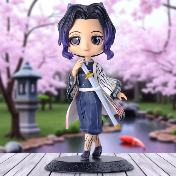 Demon Slayer: Kimetsu no Yaiba Shinobu Kochō Anime Karakter Figür Oyuncak Koleksiyonluk Biblo 15 cm. - Image 1
