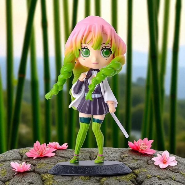 Demon Slayer Kimetsu no Yaiba Mitsuri Kanroji Anime Karakter Figür Oyuncak Koleksiyonluk Biblo 15 cm - Image 1