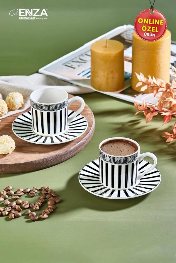 Kahramanlar Sofia 2'li 4 Parça Porselen Fincan Takımı - Image 1