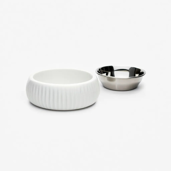 Organik Seramik Mama Kabı Kimyasal İçermez Paslanmaz Çelik İç Kap 250ml - Image 1