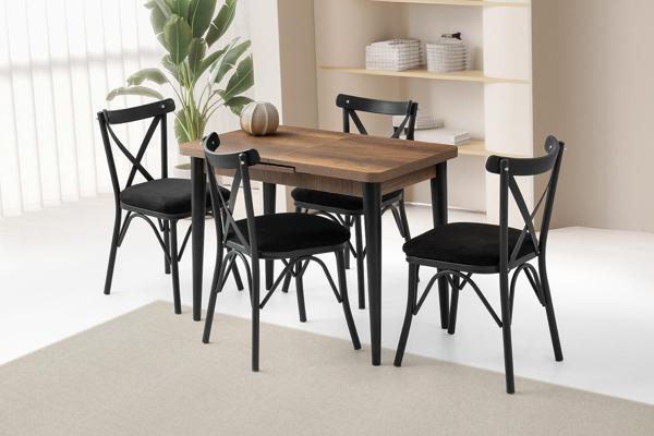 Milano Bahar MDF Mutfak Masa Sandalye Takımı 60x100 - Image 1