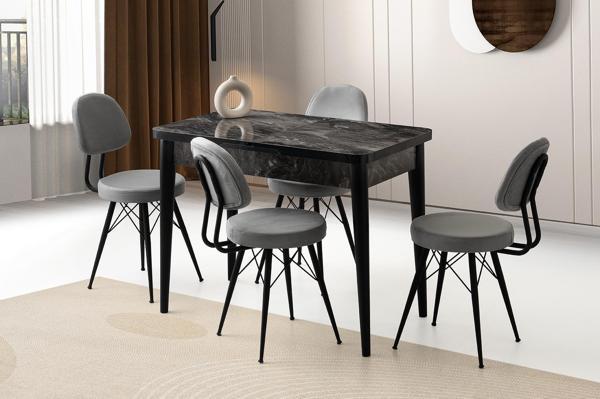 Milano Ece MDF Mutfak Masa Sandalye Takımı 60x100 - Image 1