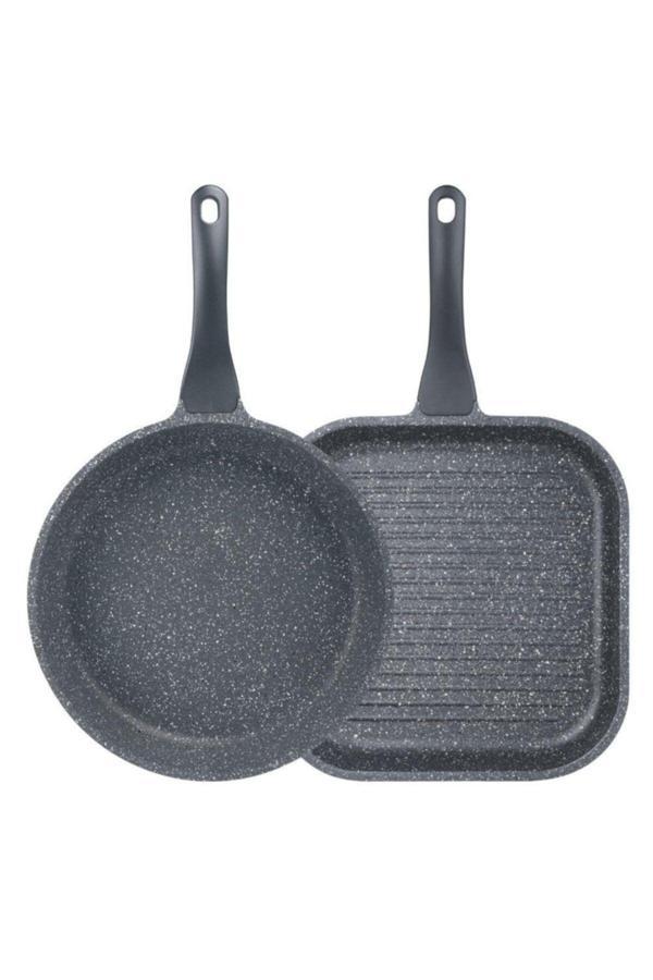 Thermoad Frapan Set 2'li Tava Seti 26cm Ve 28 Kare Tava  - Image 1