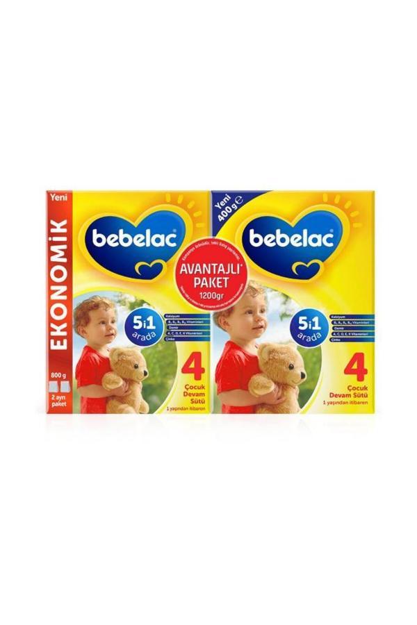 Bebelac 4 Çocuk Devam Sütü 800+400G - Image 1