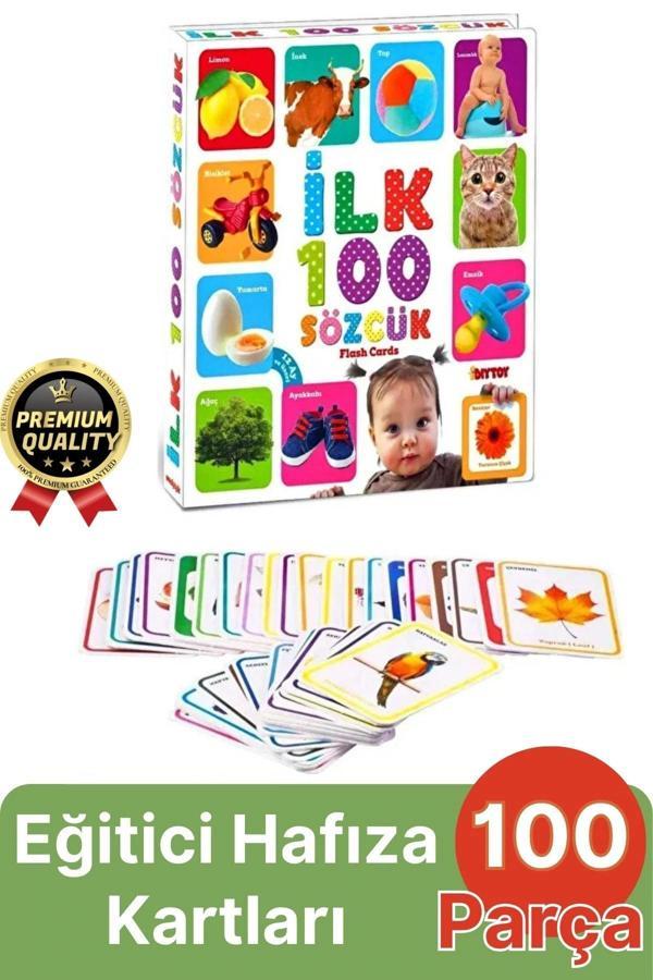 Yeni Nesil Eğitici Öğretici Odaklanma Zeka ve Dil Gelişimi Kelime Hafıza Kartları İlk 100 Sözcük - Image 1