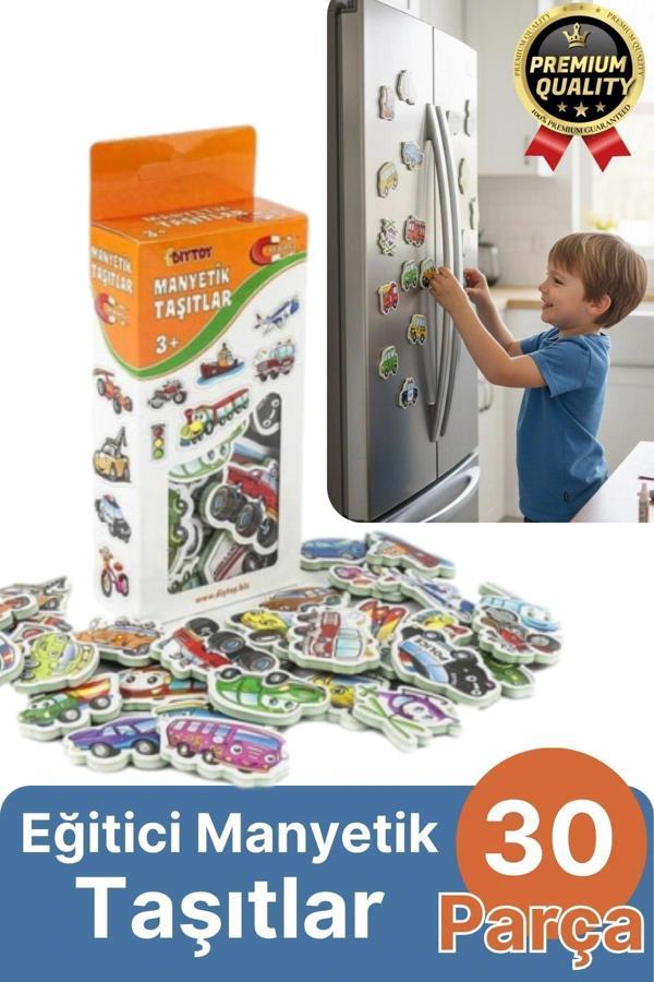 Yeni Nesil Eğlenceli Eğitici Öğretici El Göz Koordinasyonu Buzdolabı Oyun Manyetik Taşıtlar 30 Parça - Image 1