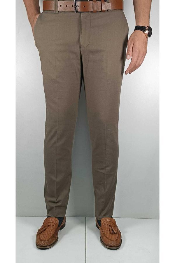 Bomonti Keten Görünümlü Pamuk Pantolon - Image 1