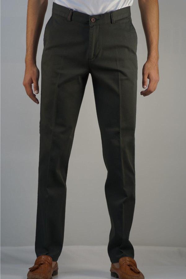Bomonti Erkek Klasık Düz Nıkrasız Yumuşak Gabardın Pantolon - Image 1