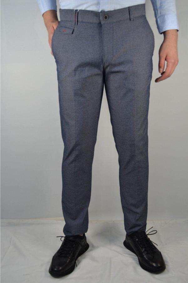 Bomonti Erkek Lacivert Pamuk Saat Ceblı Esnek Pantolon - Image 1