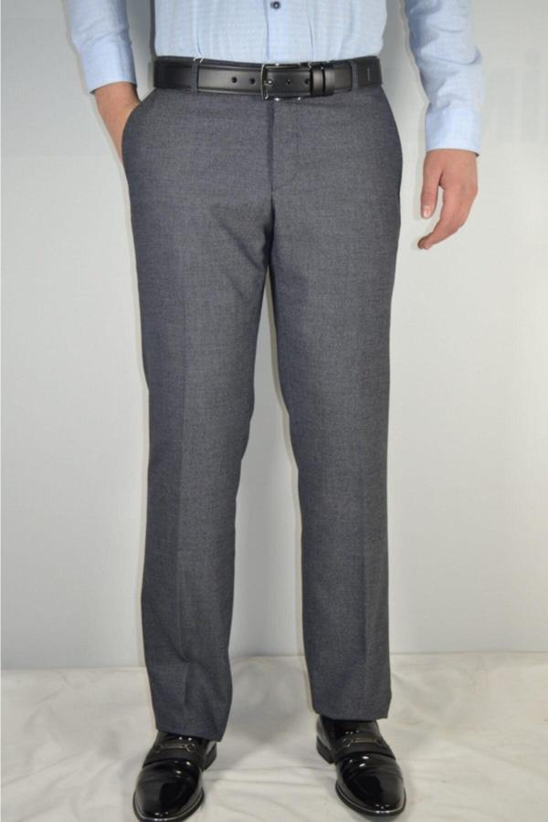 Bomonti Erkek K Siyah Ince Desen Li Esnek Kumaş Pantolon - Image 1