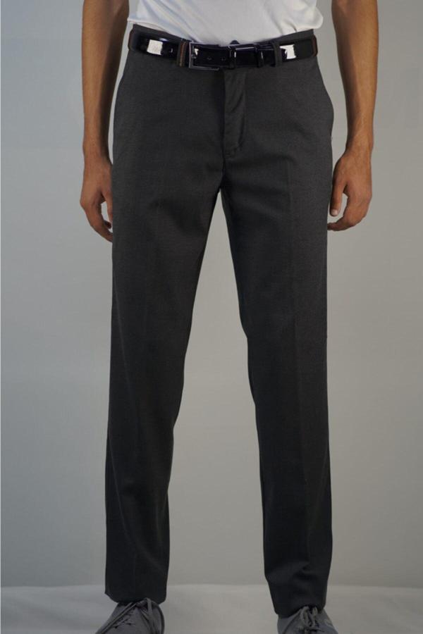 Bomonti Erkek Füme Klasık Ince Desen Pamuk Polıvıskon Pantolon - Image 1