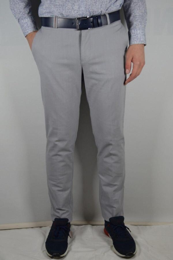 Bomonti Yan Cebi Garnili Keten Görünümlü Pamuk Pantolon - Image 1