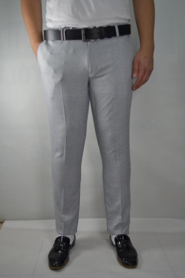 Bomonti Slim Cizgili   Erkek Pamuklu Pantolon - Image 1