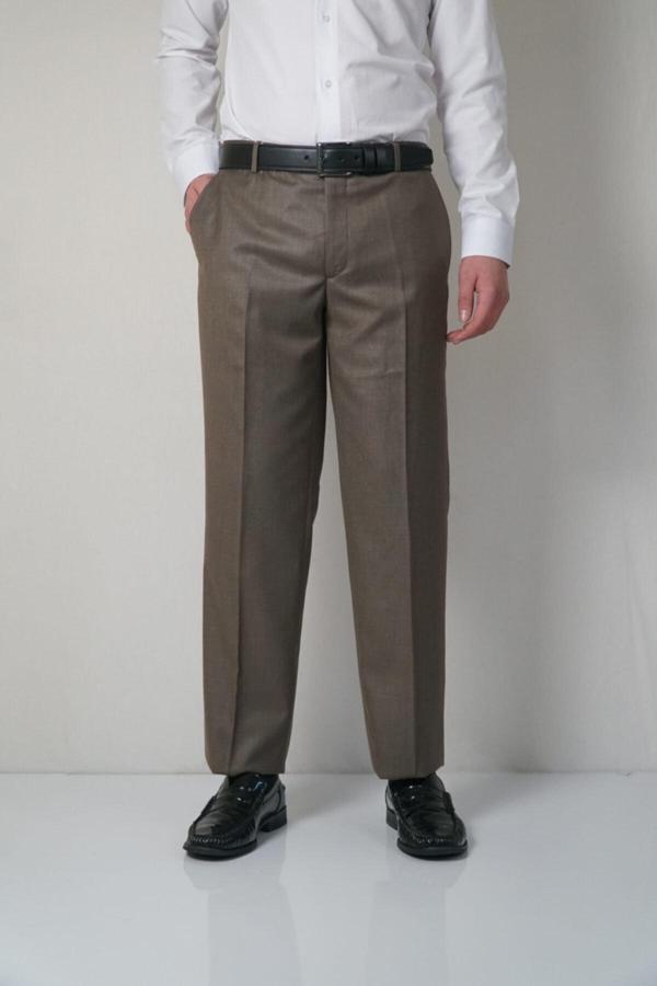 Bomonti Erkek Kahverengi Klasik Kumaş Pantolon - Image 1