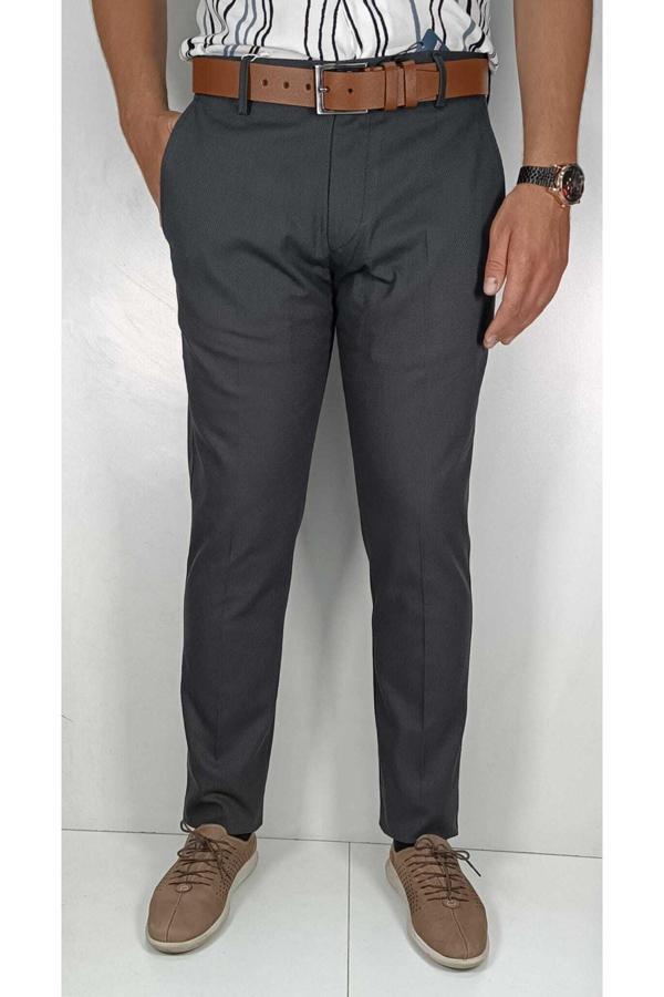 Bomonti Erkek Esnek Petek Desenli Pamuk Takok Pantolon - Image 1