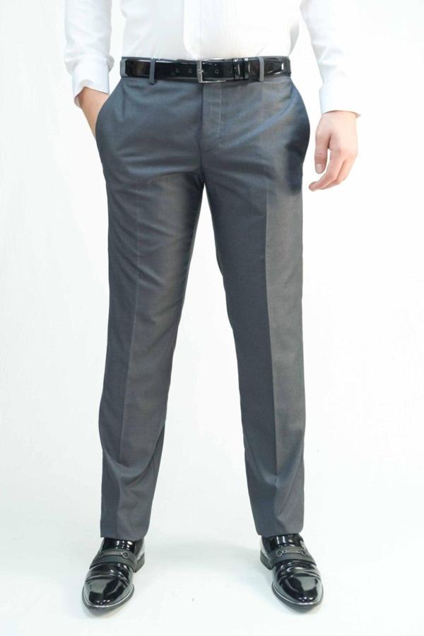 Bomonti Erkek Gri  Polıvıskon Kumas Pantolon - Image 1