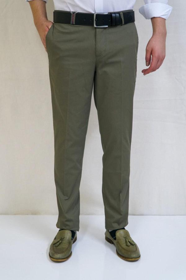 Bomonti Erkek Ince Desenlı Nıkralı Pamuk Pantolon - Image 1