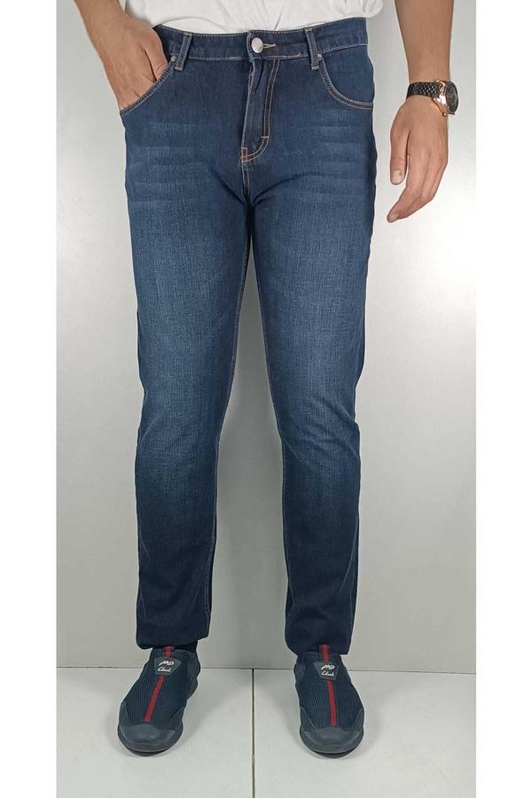 Bomonti Mckanzie Renklı Ipli Lacıvert Yıkamalı Klasık Erkek Esnek Davıt Kot Pantolon - Image 1