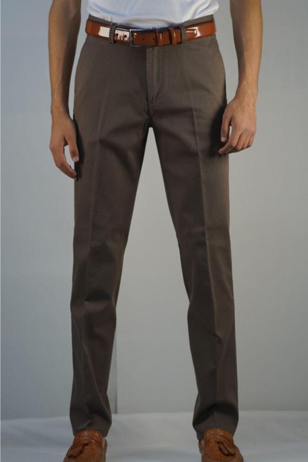 Bomonti Erkek Kum Petek Desenlı Esnek Pamuk Pantolon - Image 1