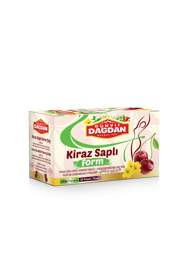 Kiraz Saplı Form Çayı  Bardak Poşet 20’li - Image 1