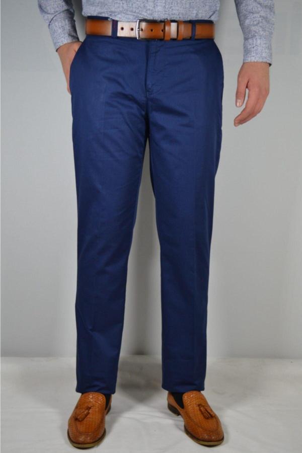 Bomonti Erkek Lacivert 915 Terry Nıkralı Pamuk Duz Pantolon - Image 1