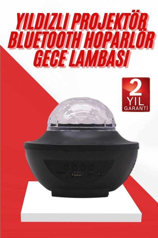 Masa ve Gece Lambası Renkli Projektör Işıklı Disko Topu Bluetooth Hoparlör - Image 1