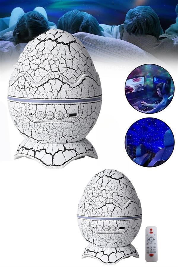 Yumurta Görünümlü Masa ve Gece Lambası Renk Değiştirebilen Projektör - Image 1