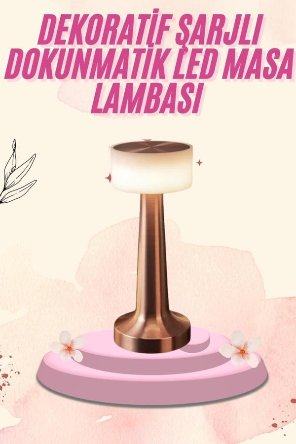 Dekoratif Masa Lambası Dokunmatik Renk Değiştirebilen Gece Lambası - Image 1