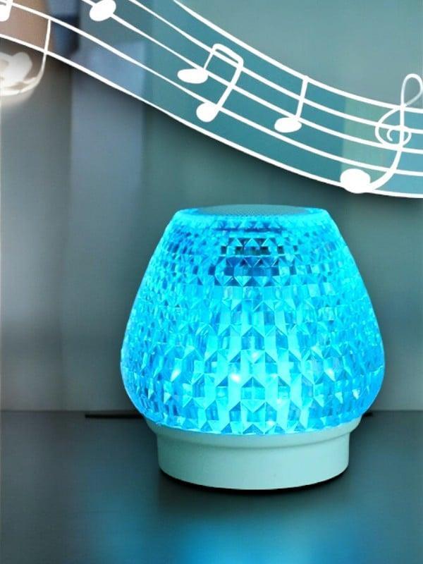 G5 Kristal Şarjlı Masa Lambası - 7 Renk Gece Lambası ve Bluetooth Hoparlör - Image 1