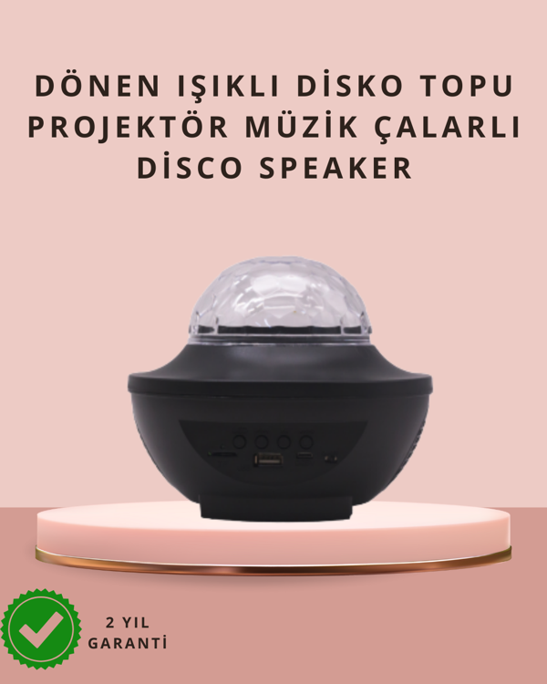 Sesle Aktive Olabilen Uzaktan Kumandalı Ayarlanabilir Galaxy Gece Lambası - Image 1