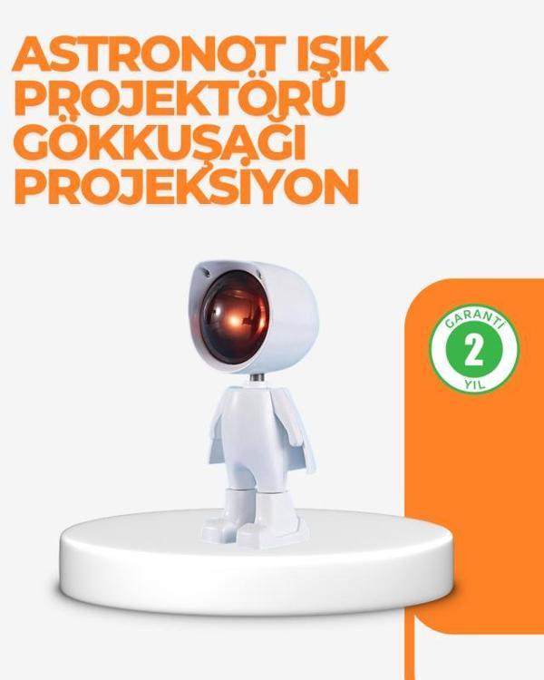 USB Şarjlı Taşınabilir Gün Batımı Projektör Lambası - Image 1