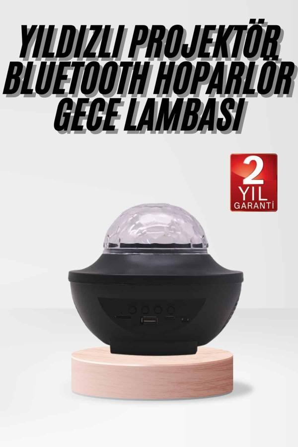 Çok Renkli Projektör Lamba Disko Topu Gece Lambası Kablosuz - Image 1