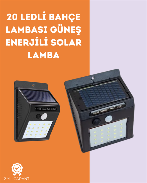 Kablosuz Solar LED Lamba | Bahçe, Veranda, Merdiven Işığı, Otomatik Aç-Kapa Sensörlü - Image 1