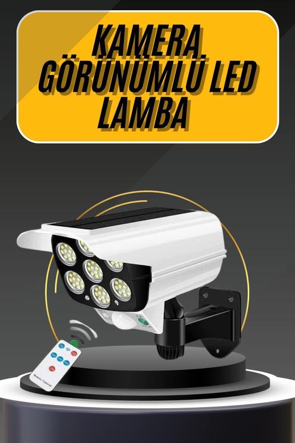 LED Lamba-Güneş Paneli Destekli Uzaktan Kumandalı Solar LED Lamba - Image 1